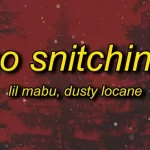 no snitching