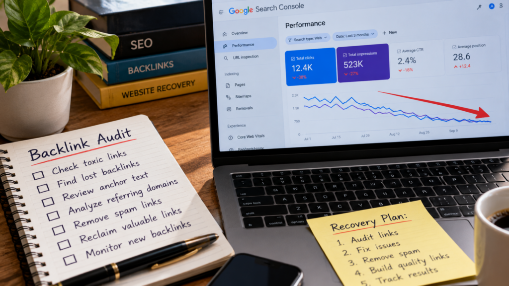 Backlink Audit After a Ranking Decline: A Game-Site Recovery Plan